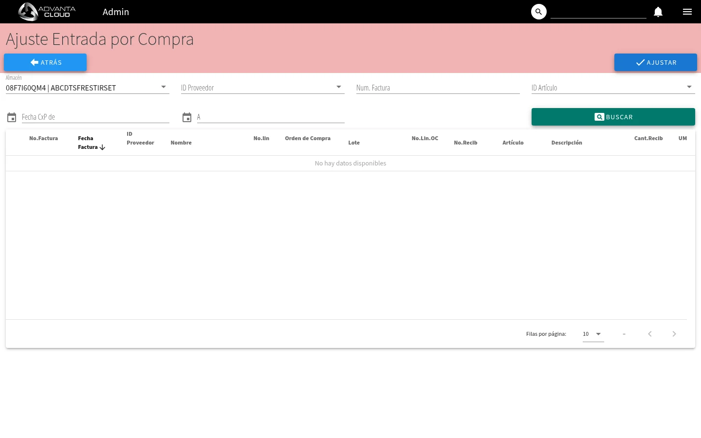 Captura de C3020, vista index