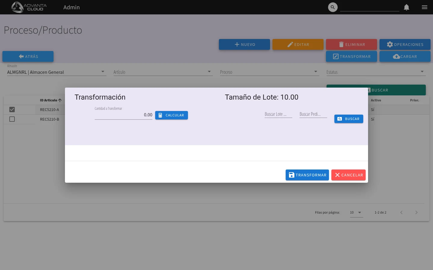 Captura de E1030, vista transformxmqm