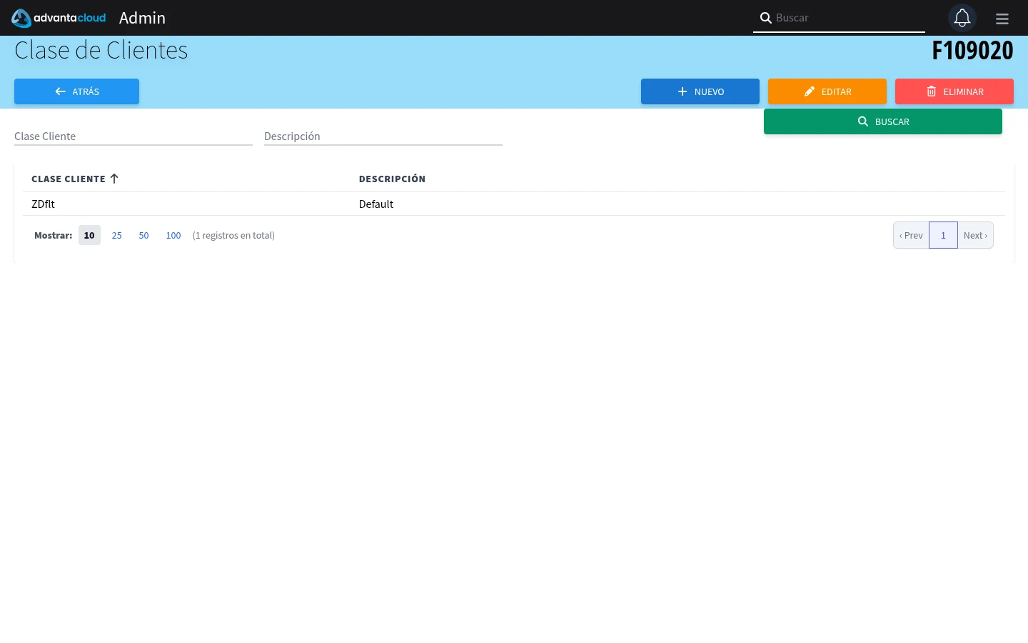 Captura de F109020, vista index