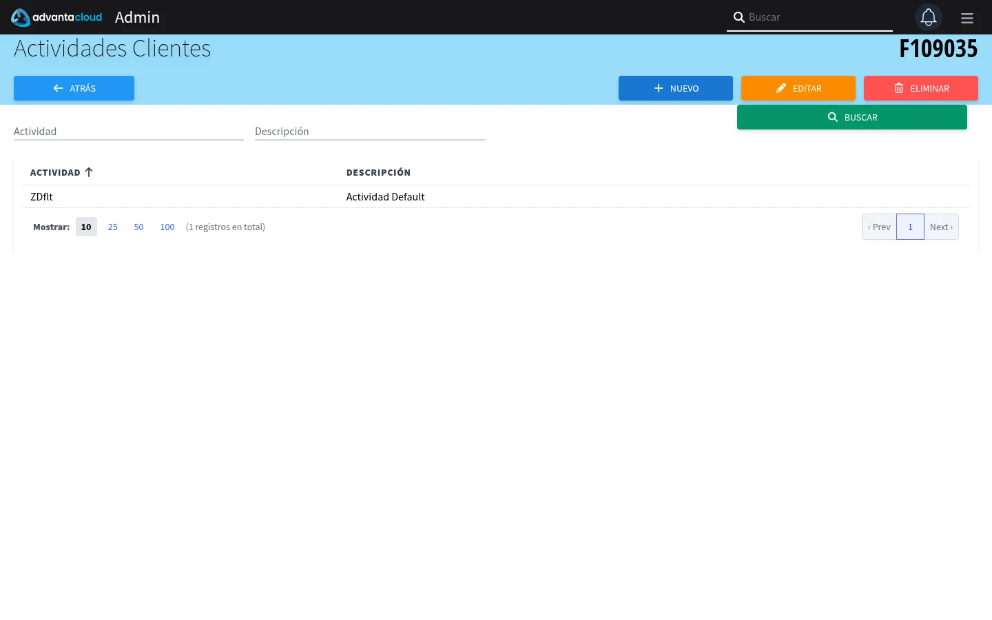 Captura de F109035, vista index
