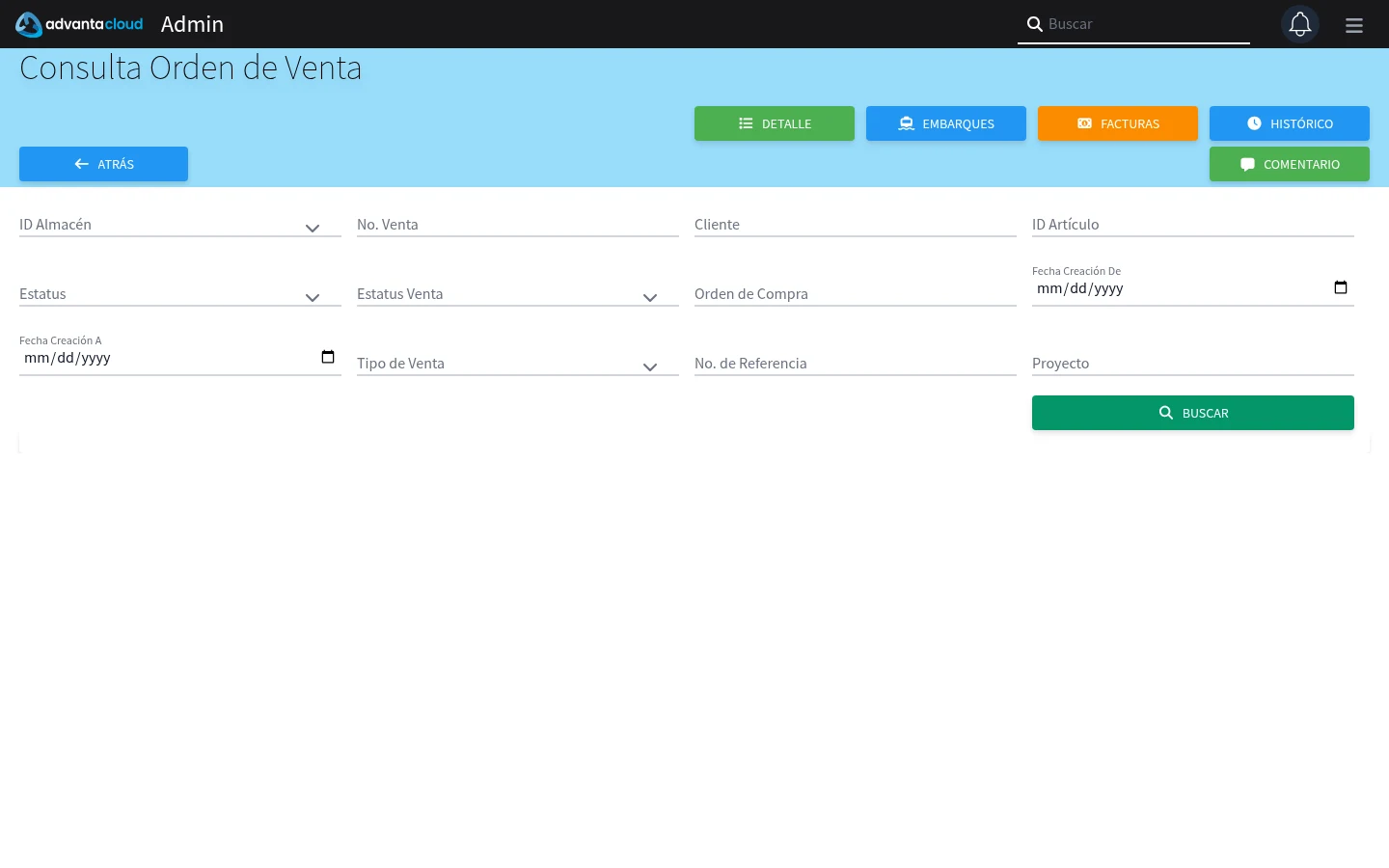 Captura de F3520, vista index