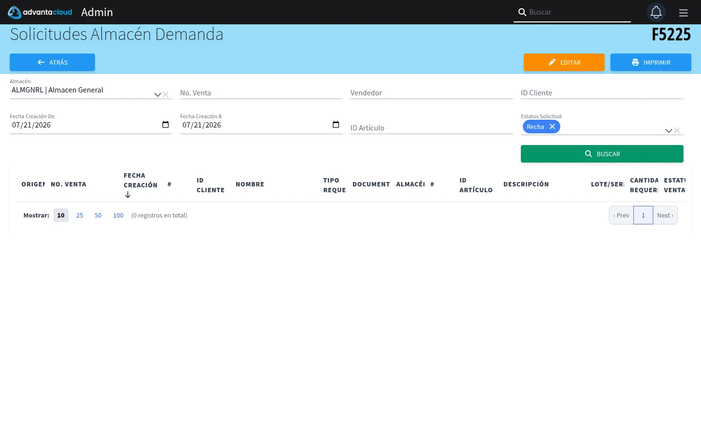 Captura de F3525, vista index