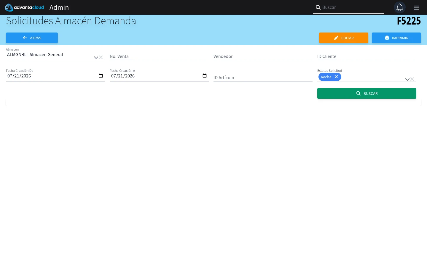 Captura de F5225, vista index