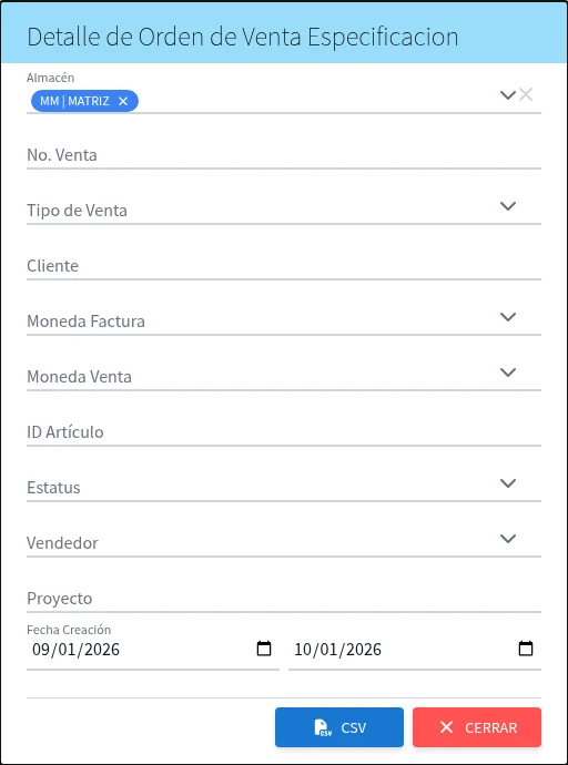 Captura de F803512, vista index