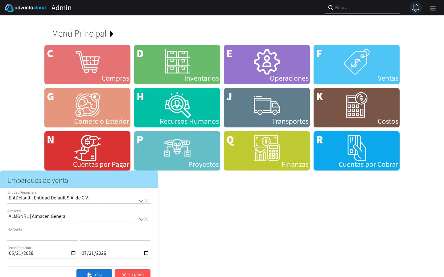 Captura de F803530, vista index