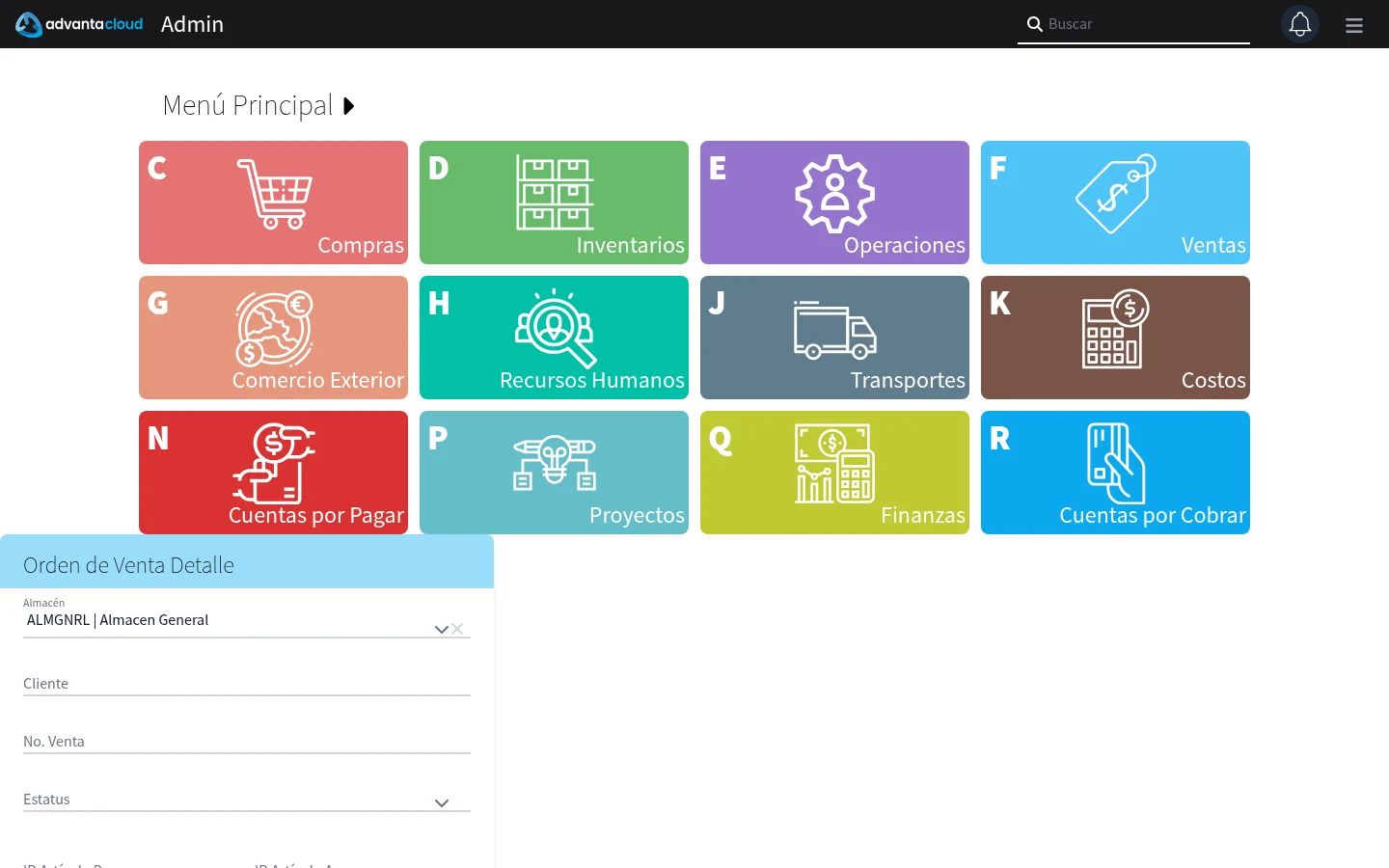 Captura de F805210, vista index