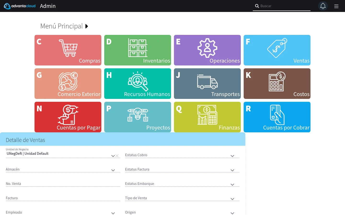 Captura de F805220, vista index