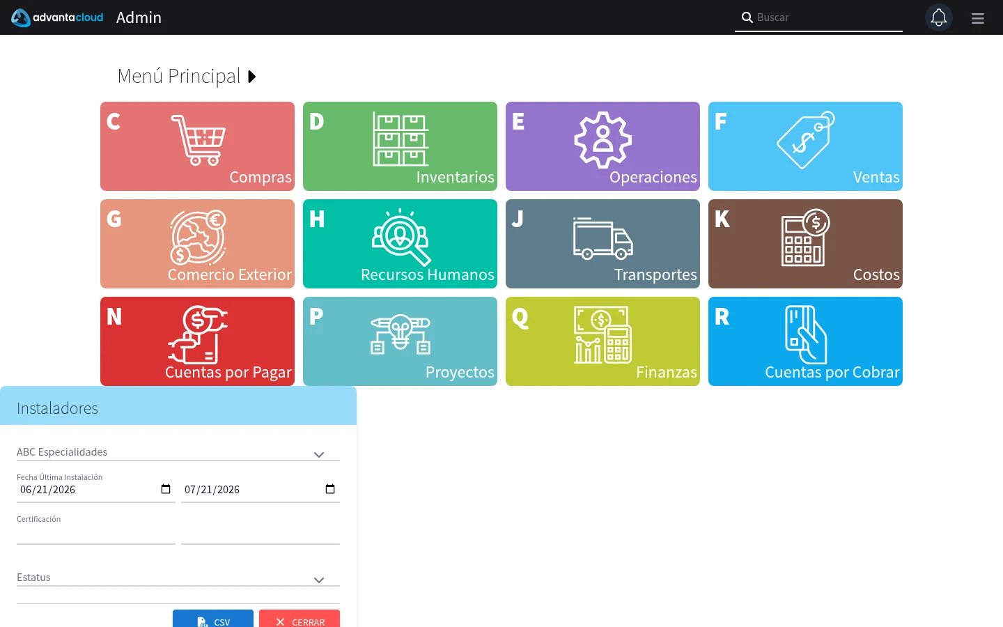 Captura de F806010, vista index