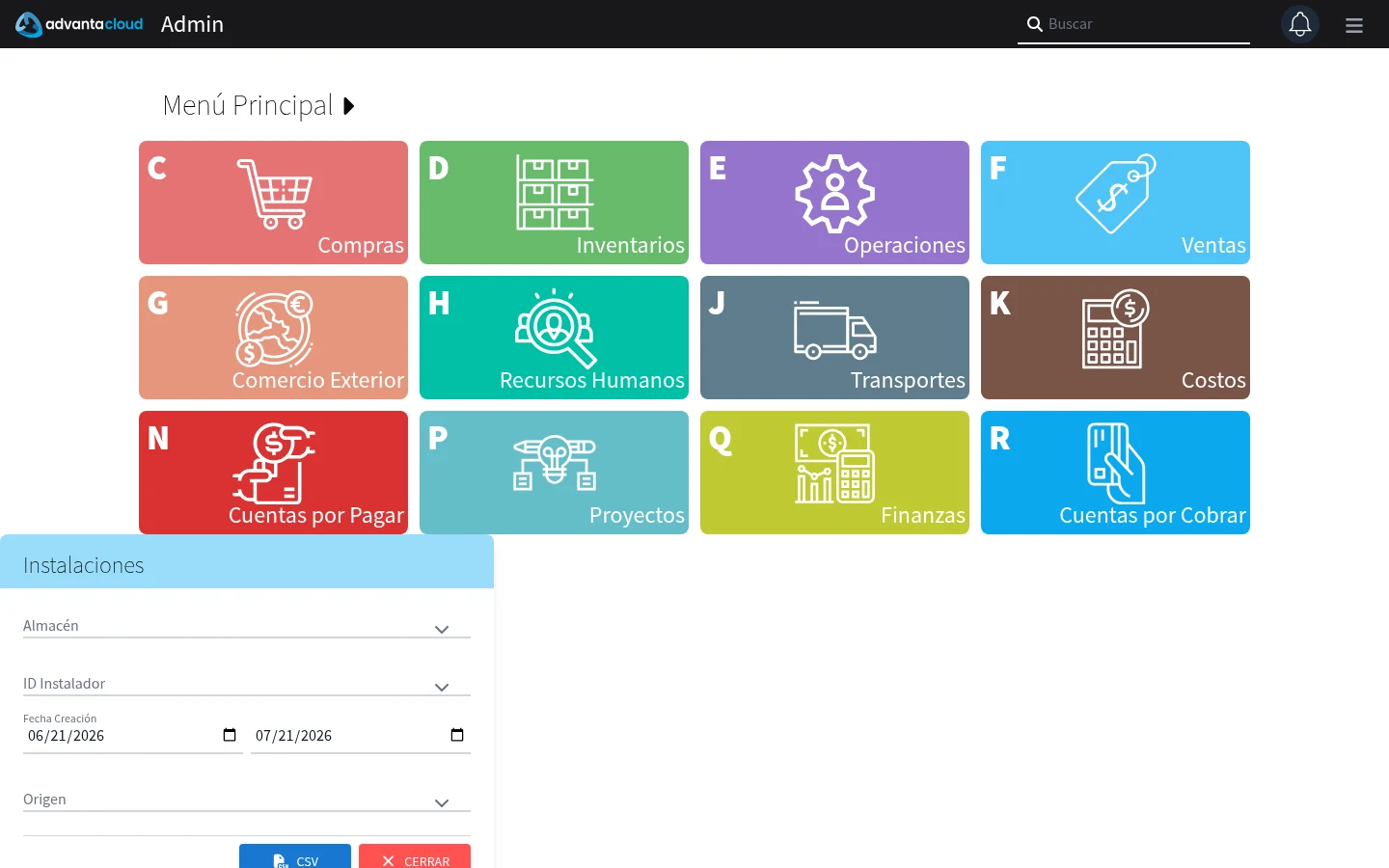 Captura de F806020, vista index