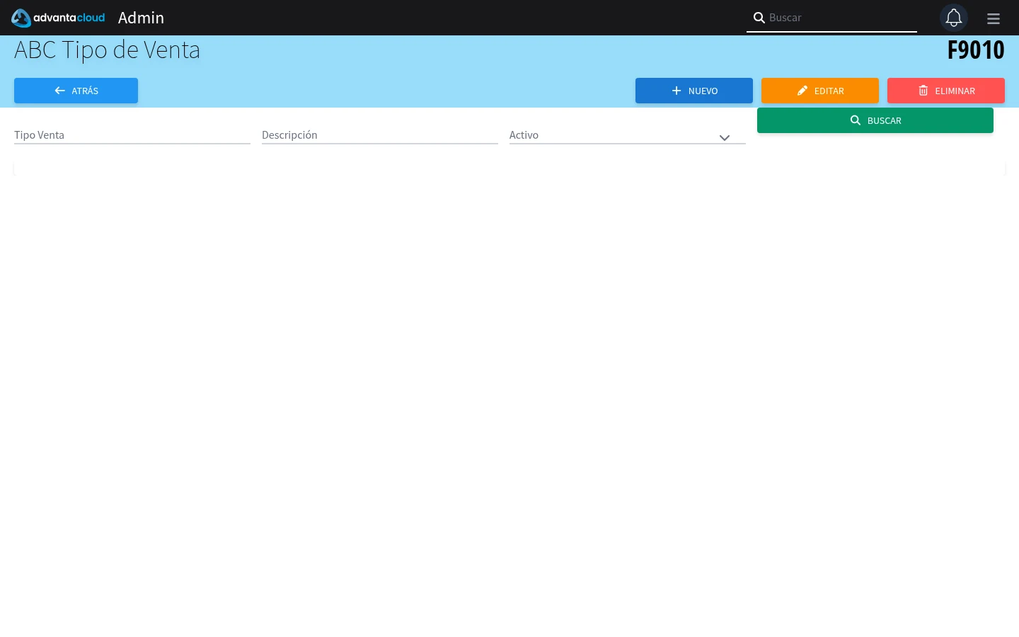 Captura de F9010, vista index