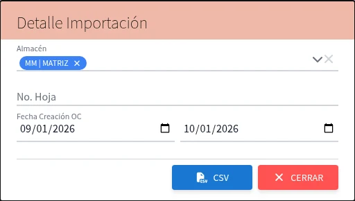 Captura de G805010, vista index