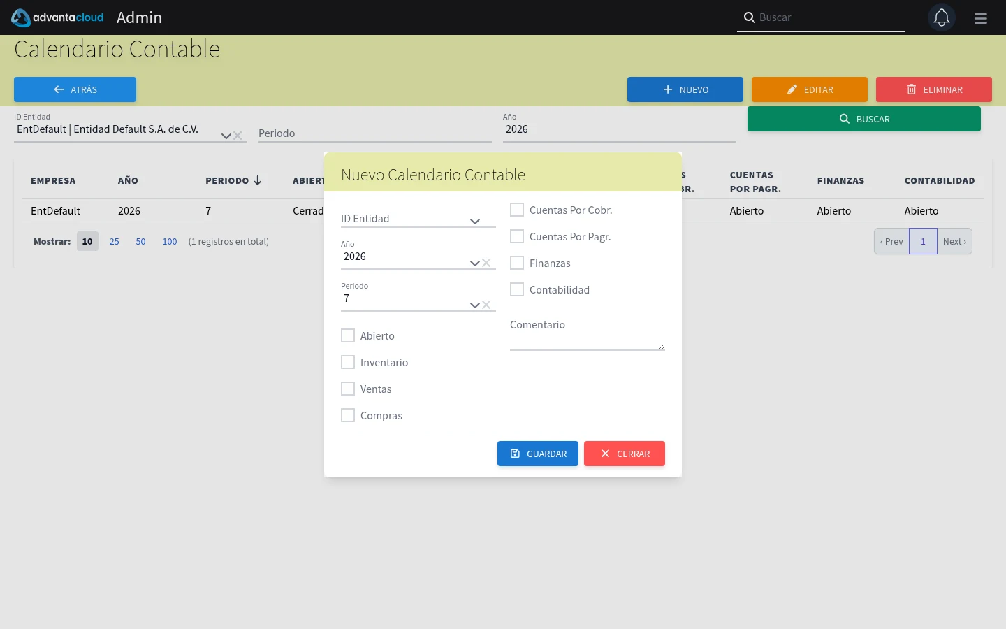 Captura de Q101010, vista nuevo