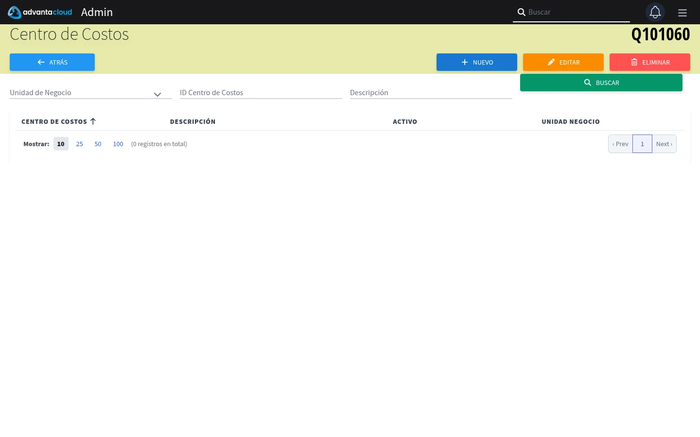 Captura de Q101060, vista index
