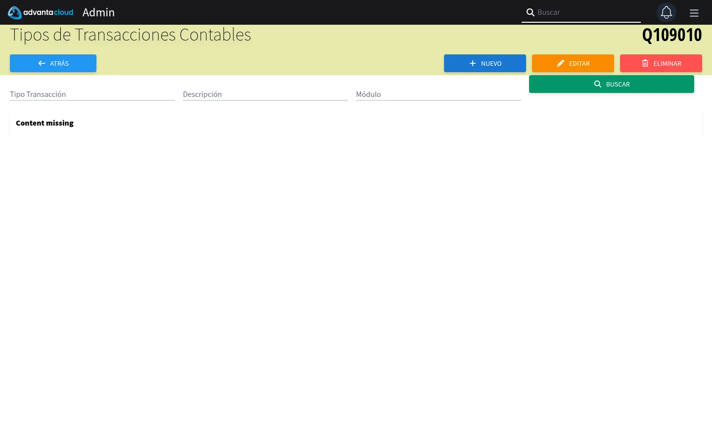 Captura de Q109010, vista index