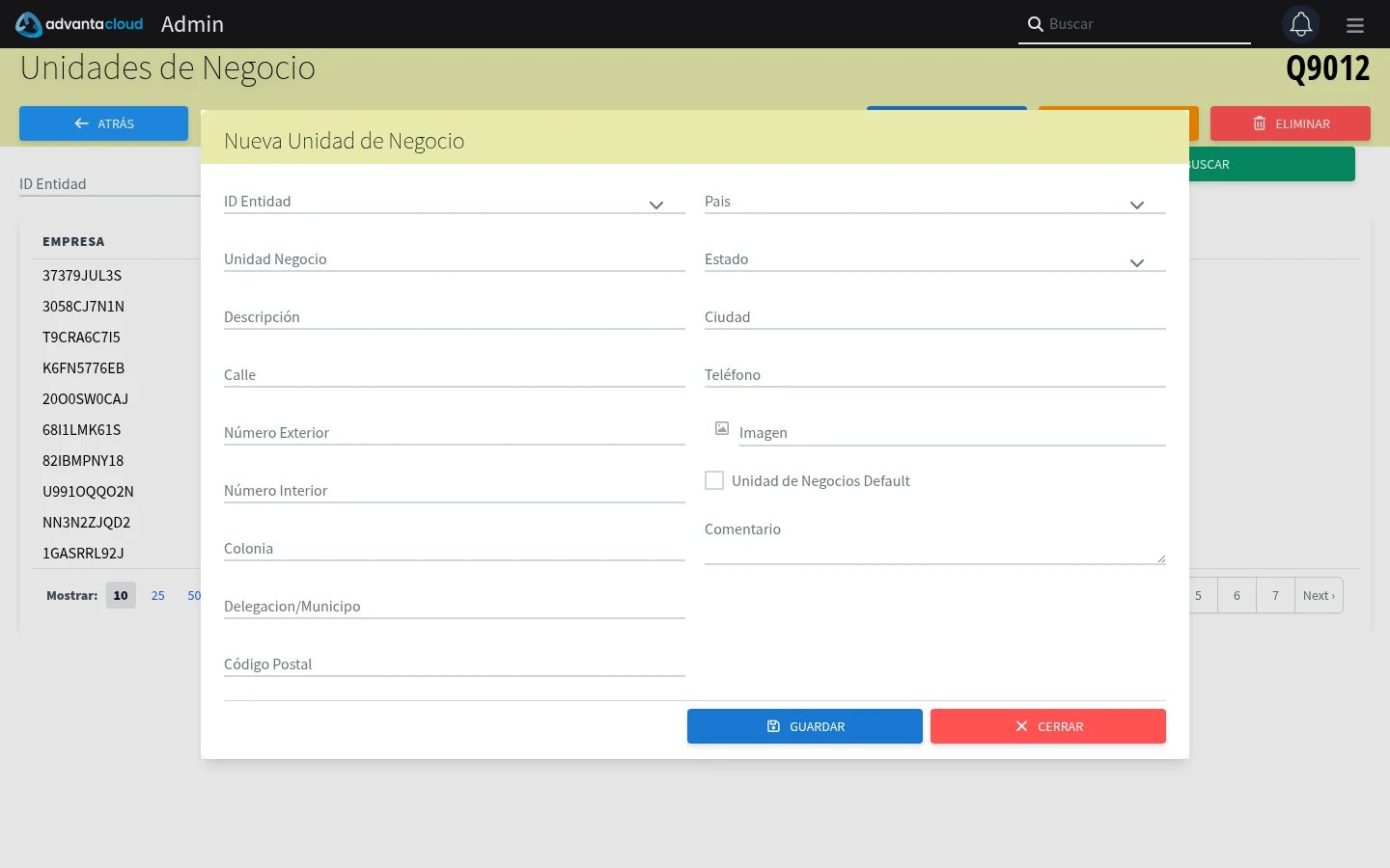 Captura de Q9012, vista nuevo