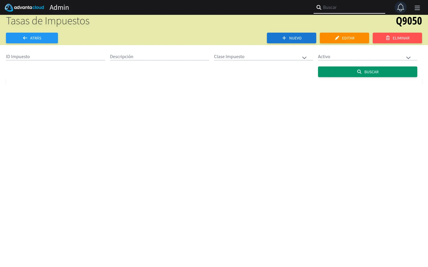Captura de Q9050, vista index