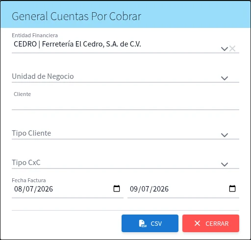Captura de R8010, vista index