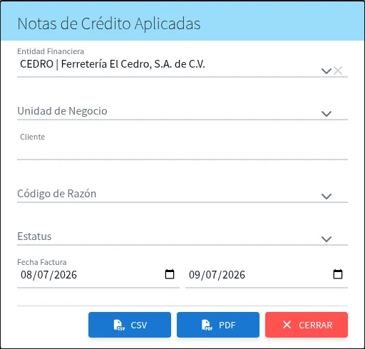 Captura de R8015, vista index