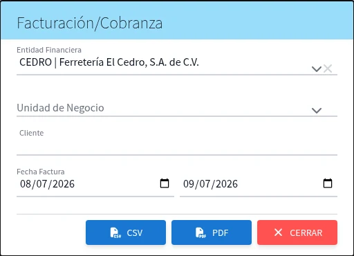 Captura de R8025, vista index