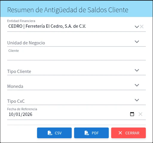 Captura de R8031, vista index