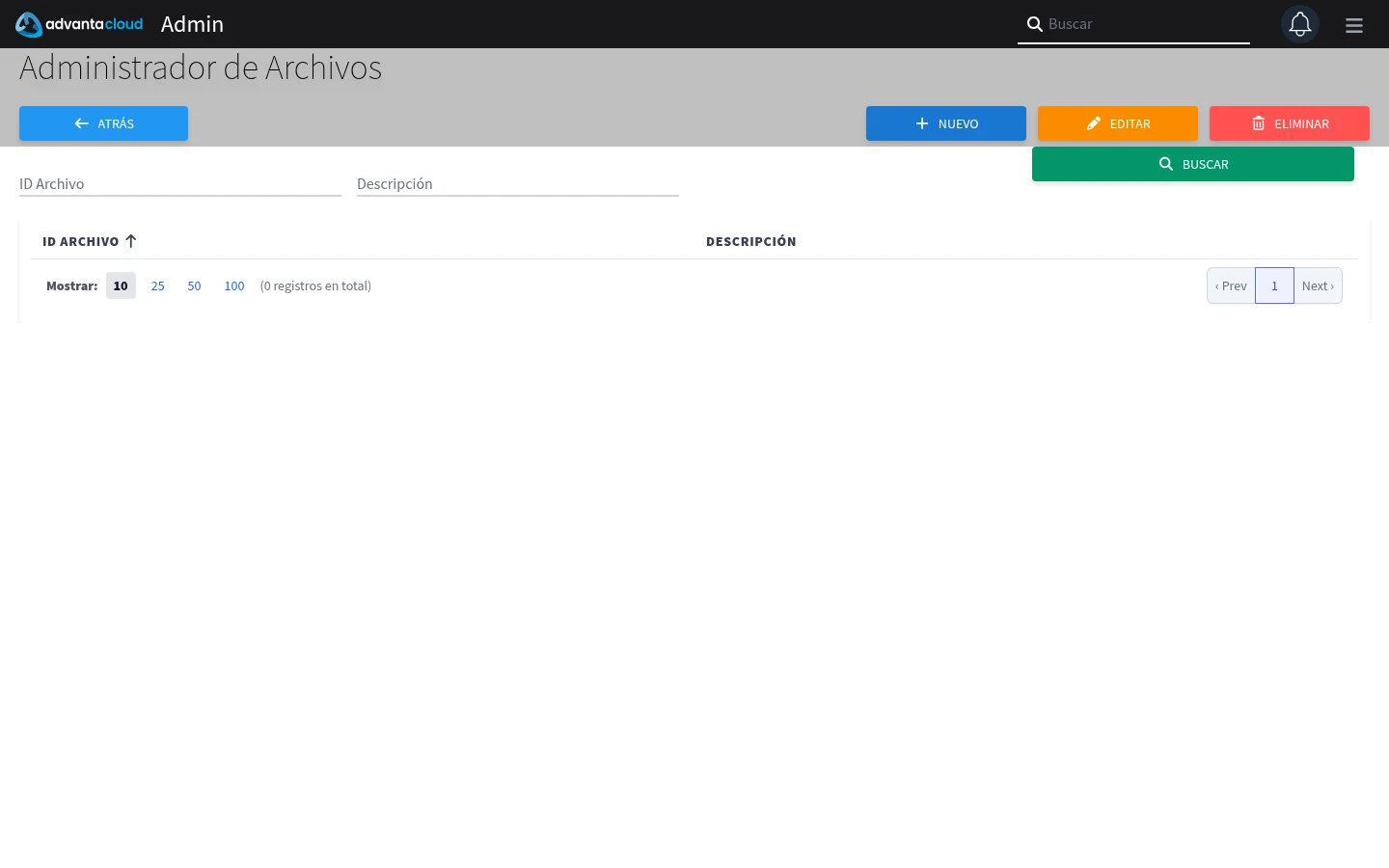 Captura de S9040, vista index